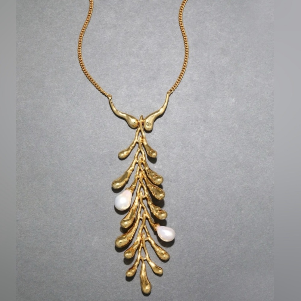 ALEXIS BITTAR • Perla Freshwater Pearl Cascading Long Necklace